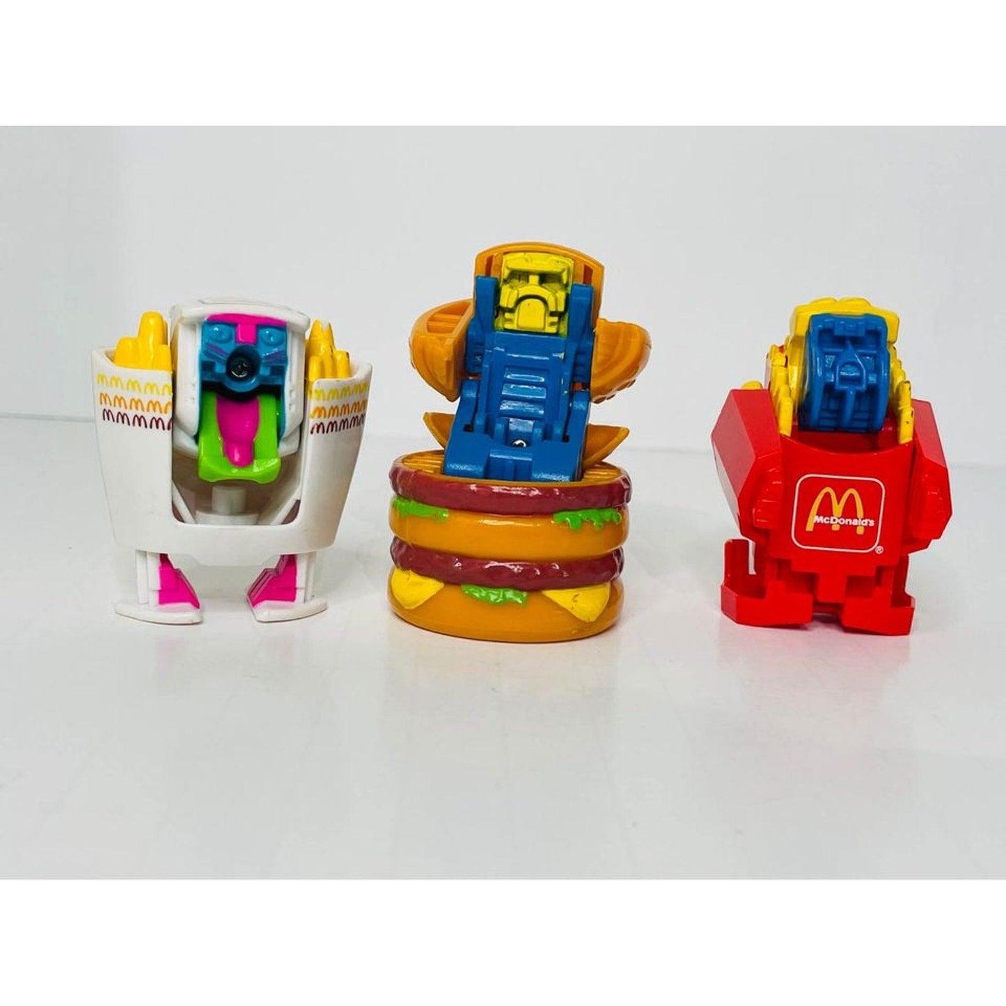 Vtg lot of 3 Happy Meal Transformer Toys