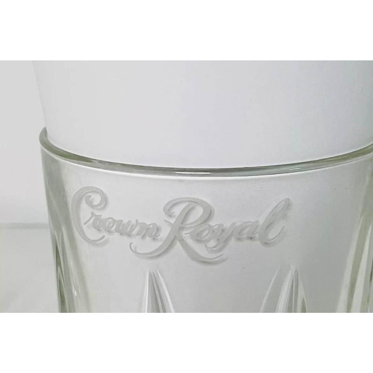 Set 2 Crown Royal Starburst Logo Whiskey Rock Glasses