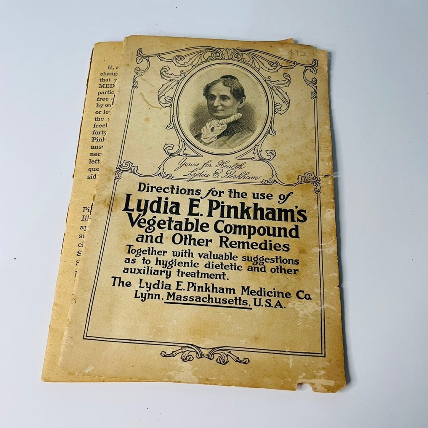 Antique Lydia E Pinkham’s Medicine