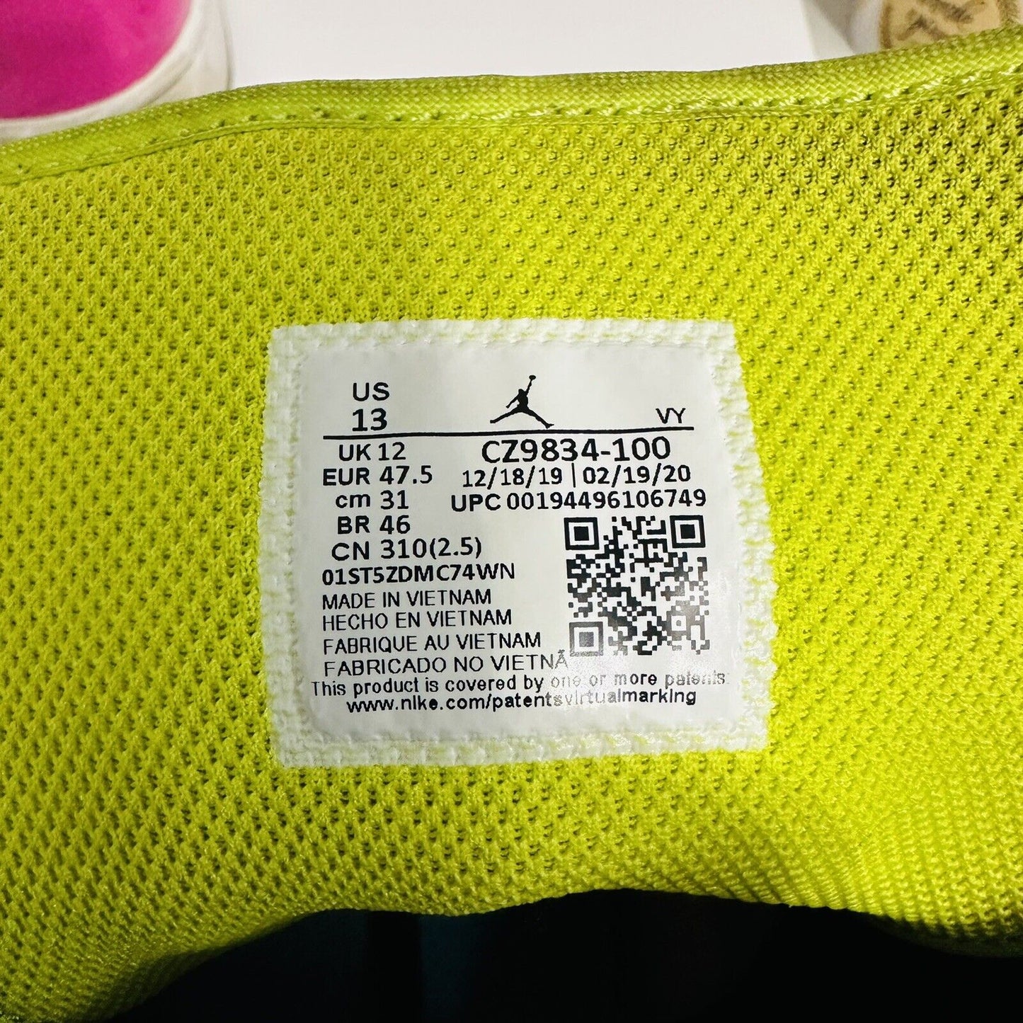 Size 13 - Jordan 1 Mid SE Cyber Active Fuchsia 2020