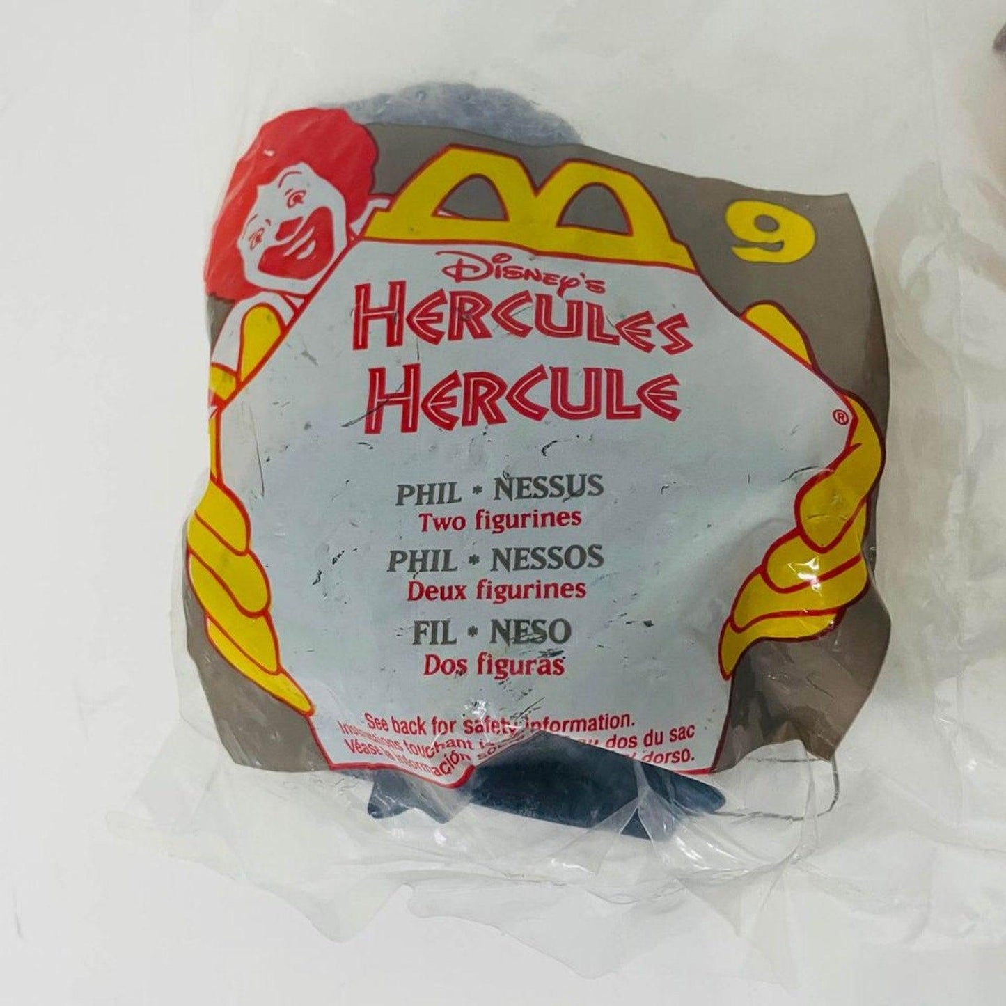 VINTAGES 1997 Hercules McDonald's Happy Meal Toy - Phil Megaphone #5, #9 Phil & Nessus