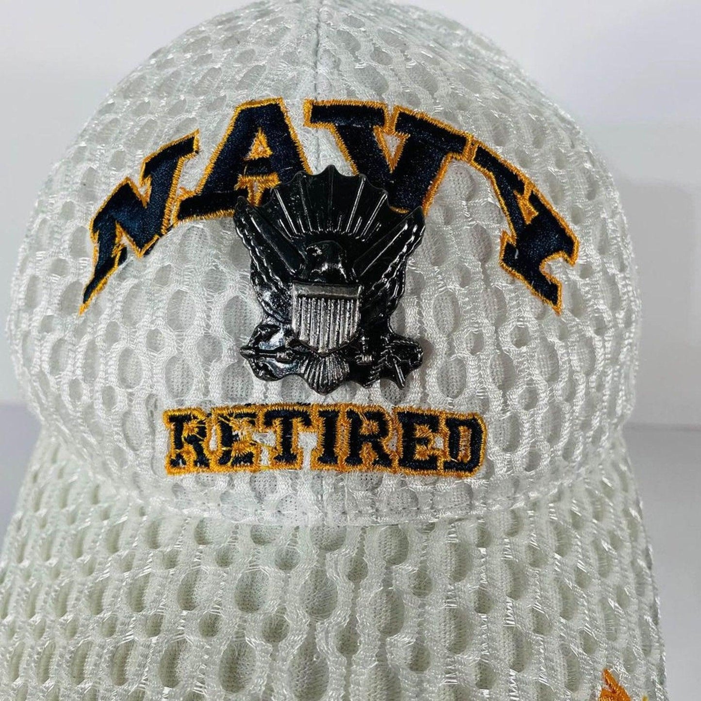 U.S. Navy Hat with Metal Emblem