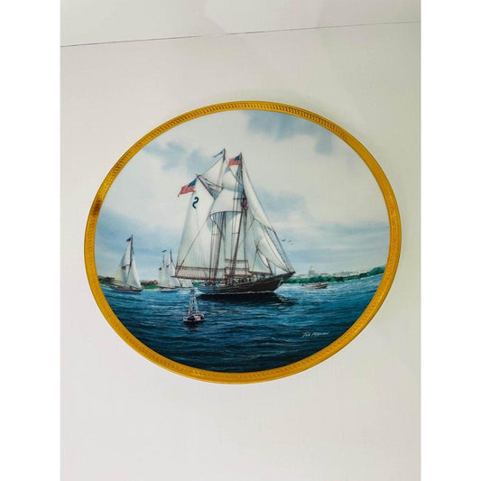 Americas Greatest Sailing Ship Plate Collection  “ Gertrude L Thebaud ” 1987