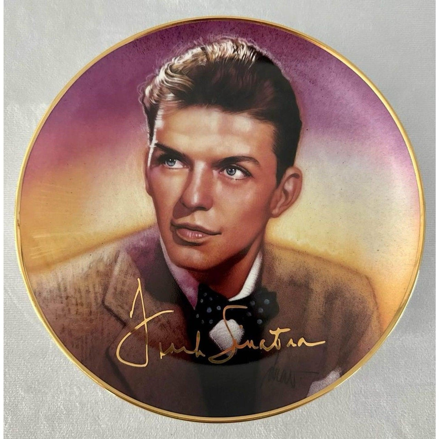 LOT OF 6 FRANK SINATRA FRANKLIN MINT LIMITED EDITION HEIRLOOM PORCELAIN PLATES