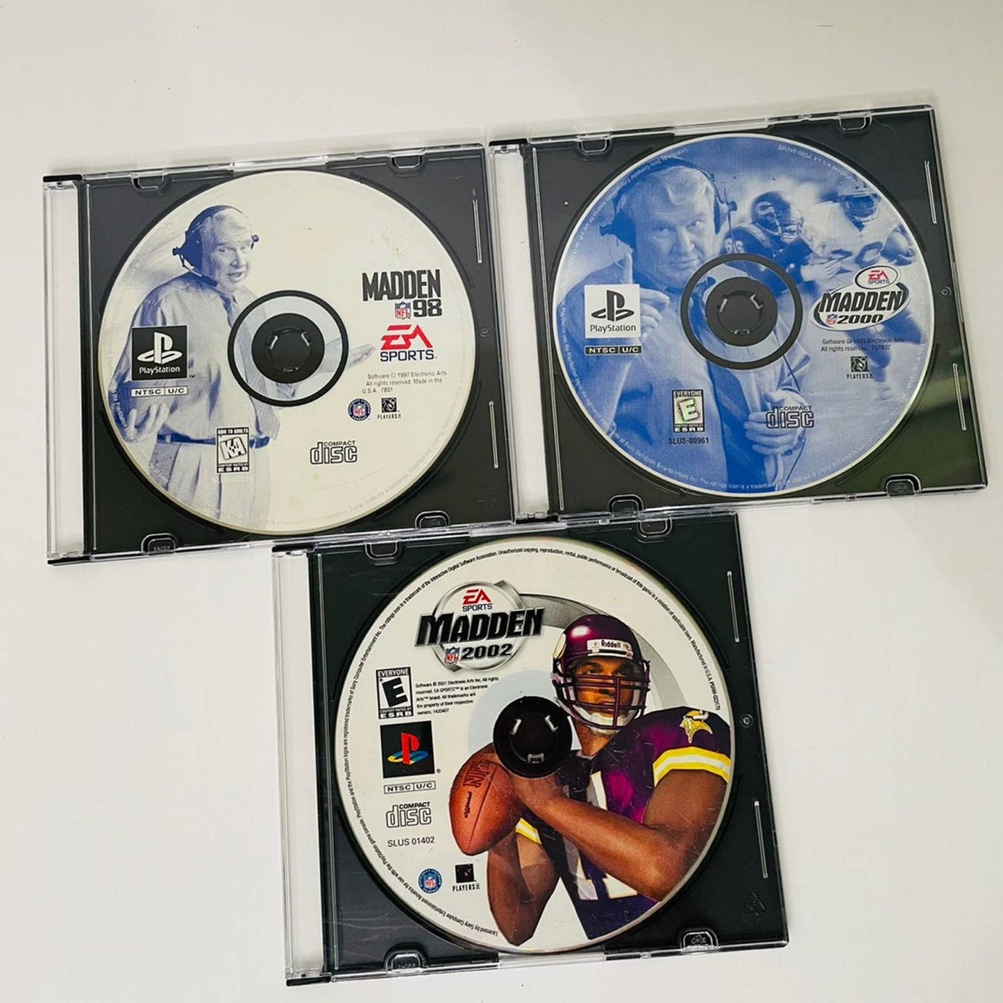 ps1 games madden 98, 00, 02