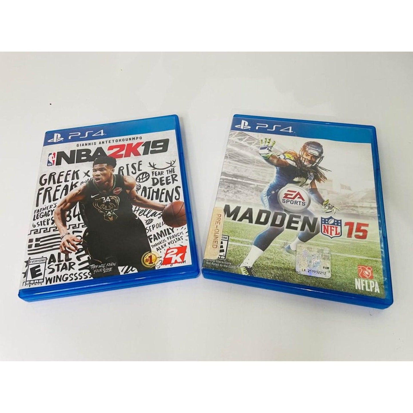 2 PS4 Games Madden 15 and NBA 2K19