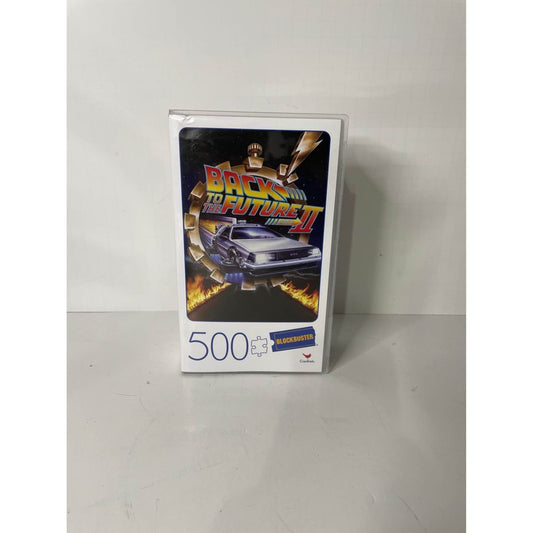 BACK TO THE FUTURE II 500 Piece Puzzle in VHS Blockbuster box by Cardinal Sealed