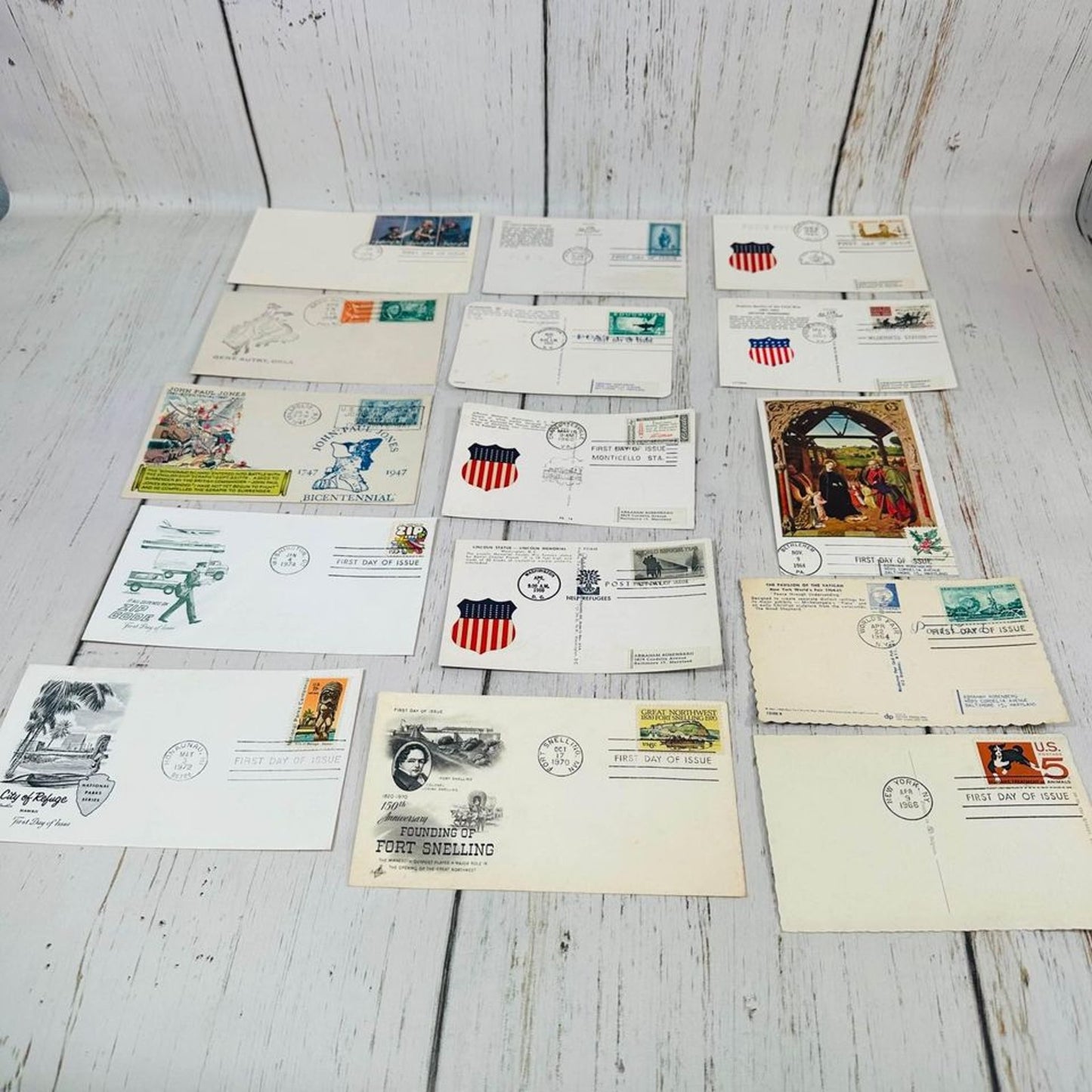 Lot Of 119 Post Card And Envelopes Post Marked 1940’s - 1970’s See Pictures