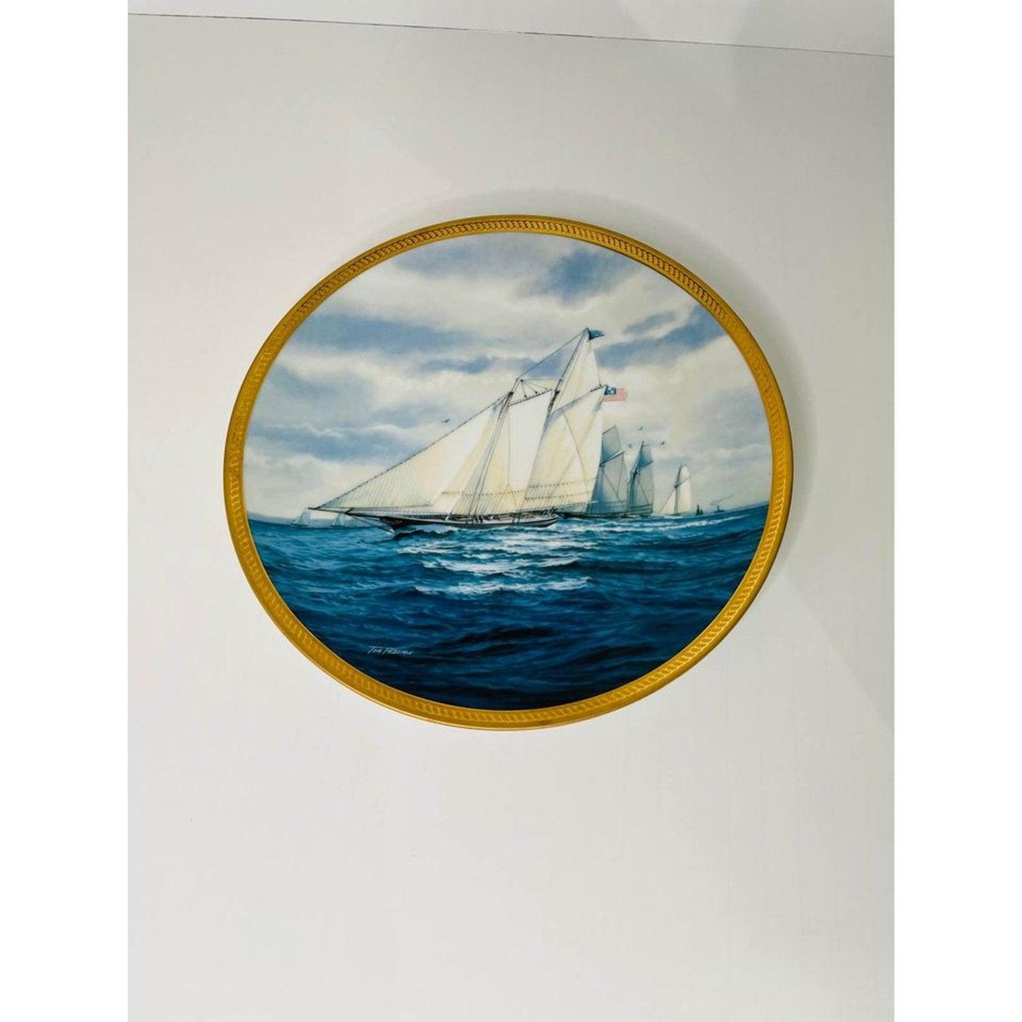 Americas Greatest Sailing Ship Plate Collection  “ America” 1987