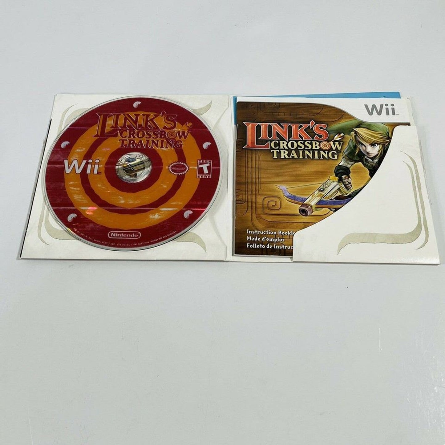 Link's Crossbow Training (Nintendo Wii, 2007) Complete W/ Manual