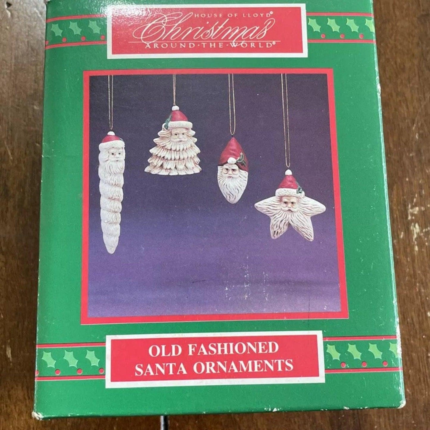 Enesco Old Fashioned Santa Ornaments