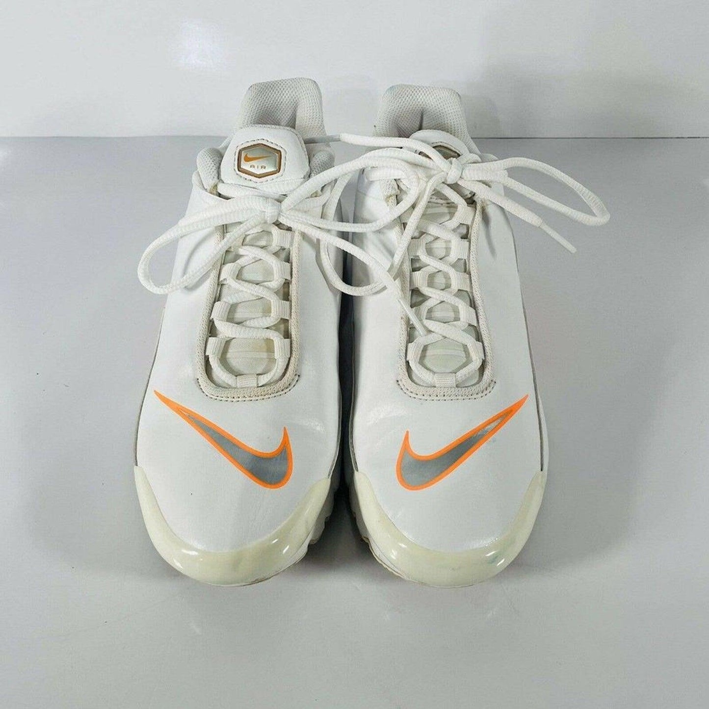 Nike Air Max Plus TN SE Big Logo White Silver Orange AR0005 100 7y