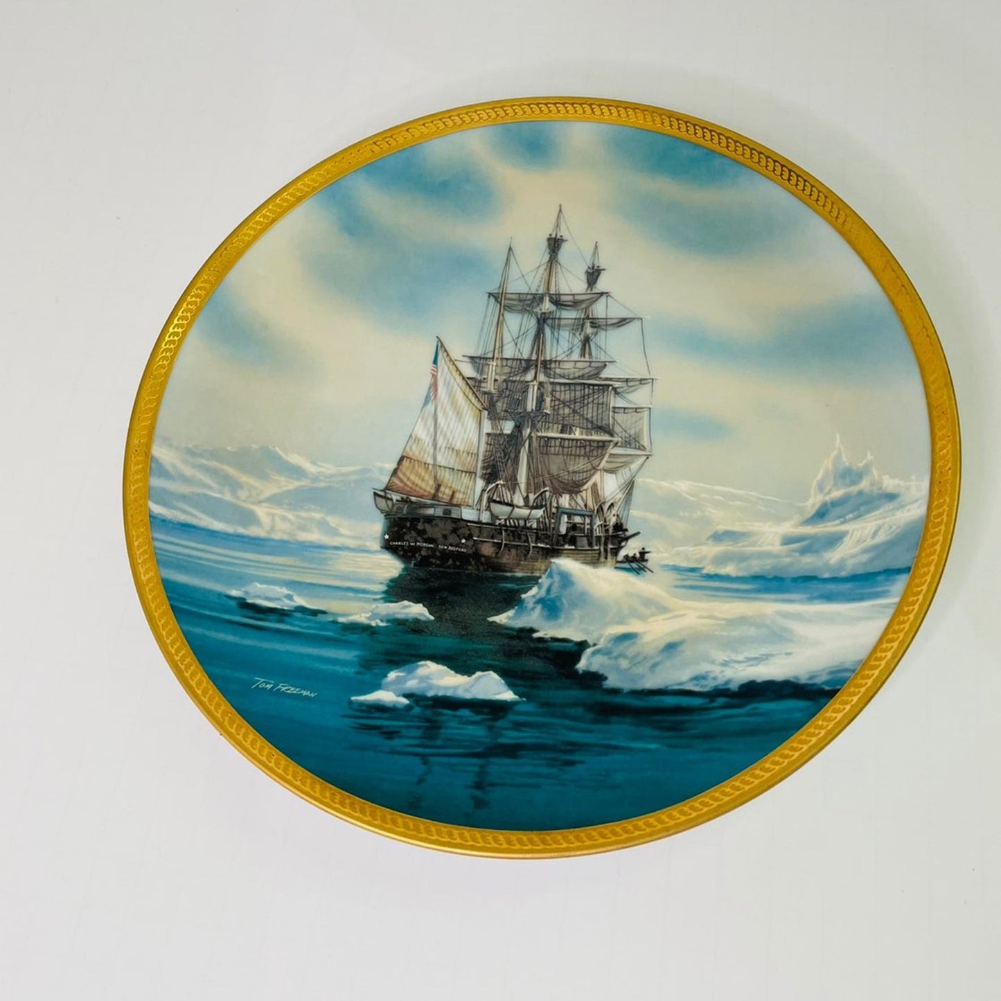 America's Greatest Sailing Ship Plate Collection "Charles W Morgan" 1987