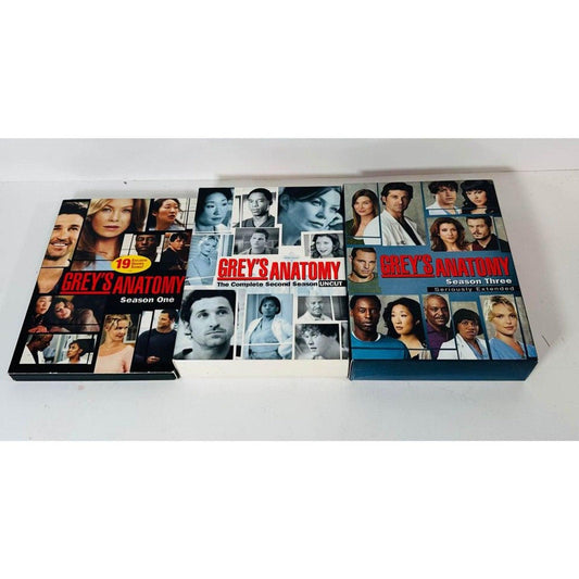 Grey's Anatomy DVD Lot - Seasons 1, 2, and 3