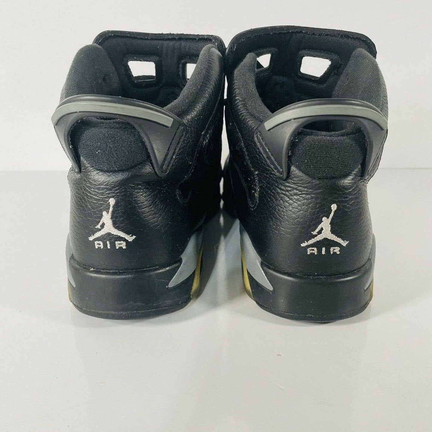 Nike Air Jordan 6 VI Retro BG Size 7Y 7 Sneakers 384665-010 Shoes Black Grey