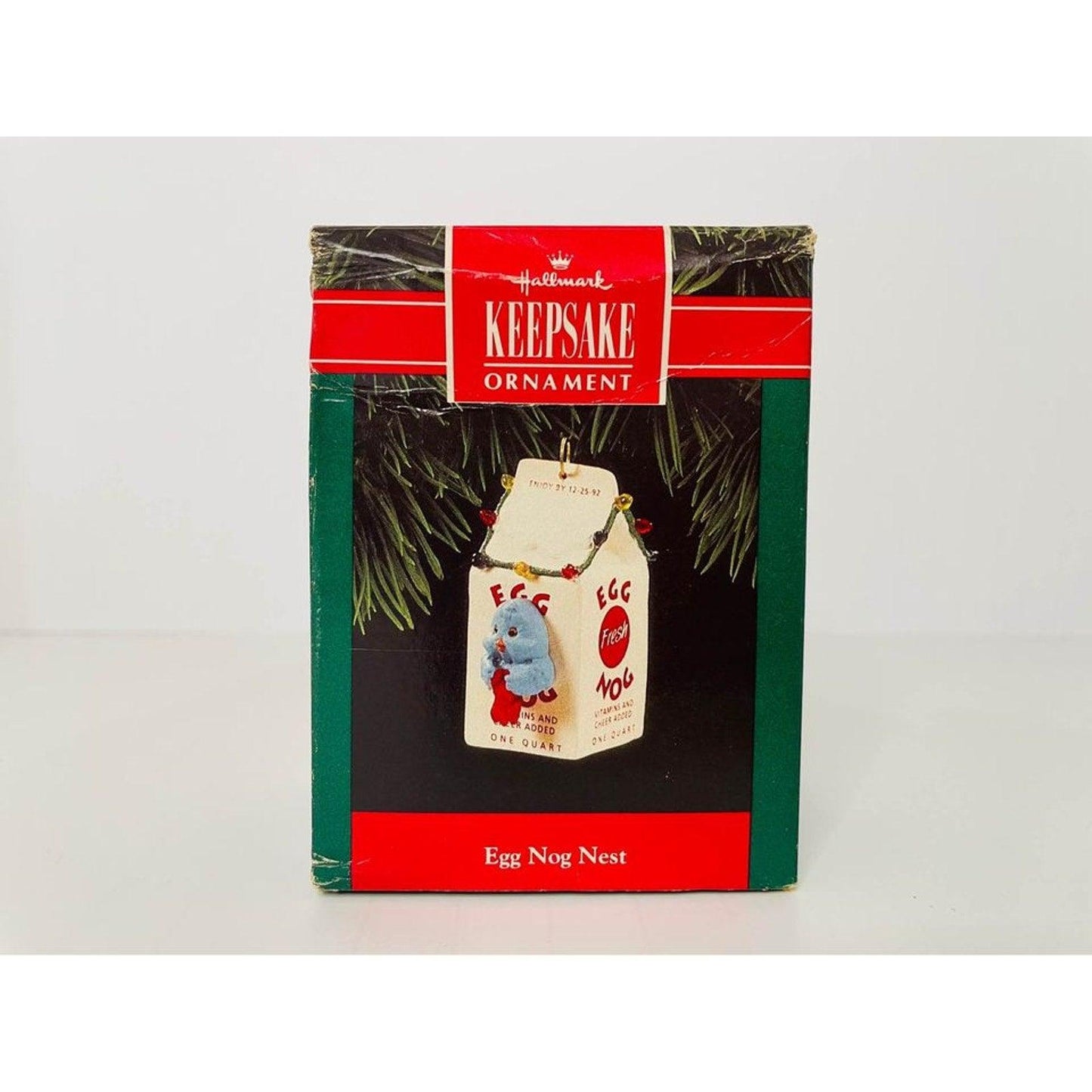 VTG Hallmark Keepsake Ornament Egg Nog Nest  1992