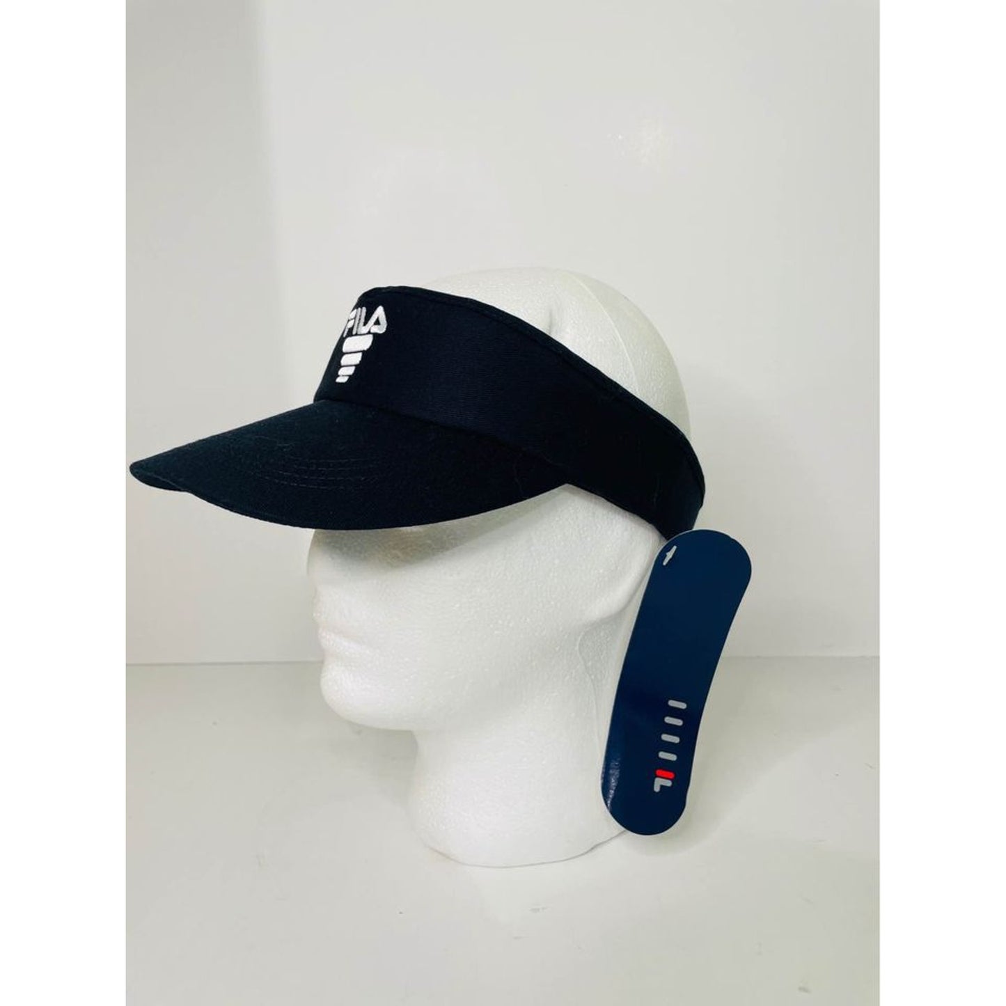 New FILA Unisex Sports Performance Visor Hat Cap, BLACK, Adjustable