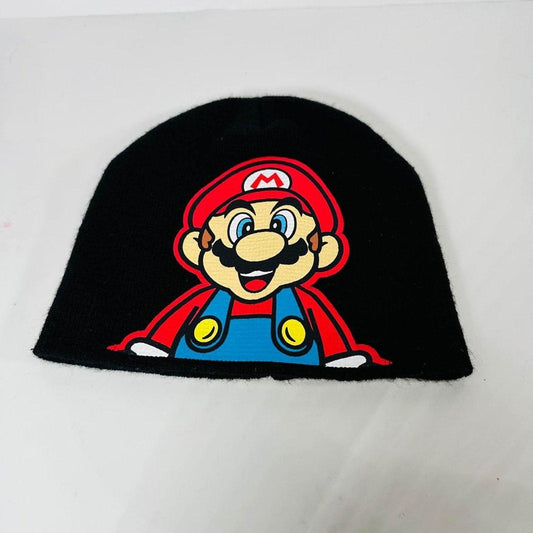 Nintendo Super Mario Bros Mario Beanie Adult One Size Black