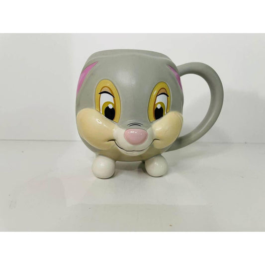 (1992) Disney Authentic Exclusive Thumper 3D Vintage 16oz. Coffee Mug Bambi